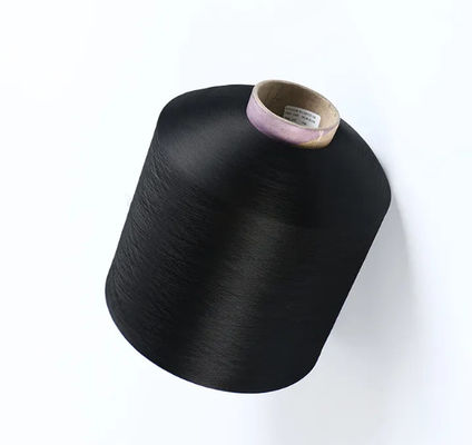 100% FDY 明るい 150D ダイヤモンド 糸 黒 ポリエステル 繊維 繊維 ラベル用