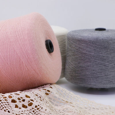 糸と羊毛 感触 ポリエステル 綿 アクリル 混合糸 5Ply ミルク 綿 糸